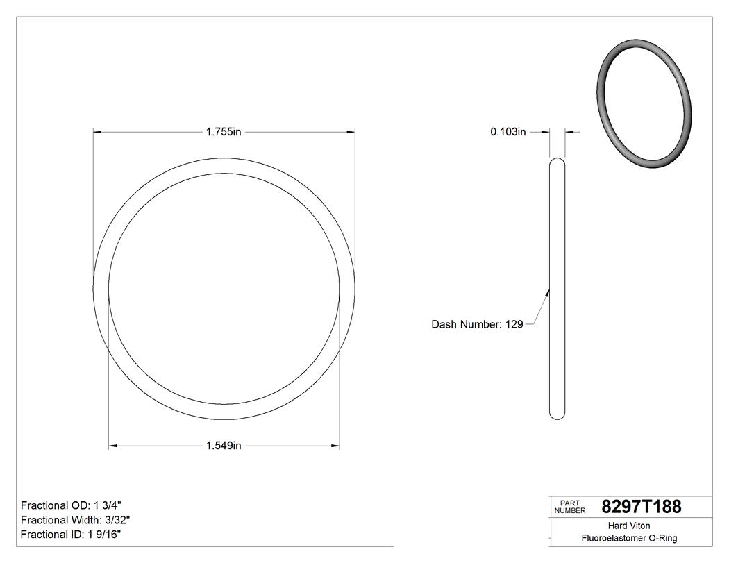 Technical drawing - 8297T188